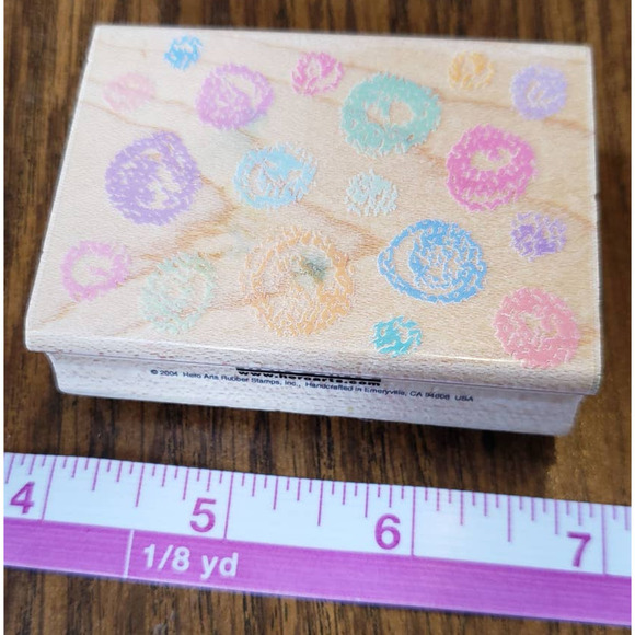 Hero Arts Crayon Dots Wood Mounted Rubber Stamp E3135 - Picture 2 of 9
